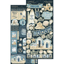 Graphic 45 The Beach Is Calling Cardstock Stickers 12"x 12"