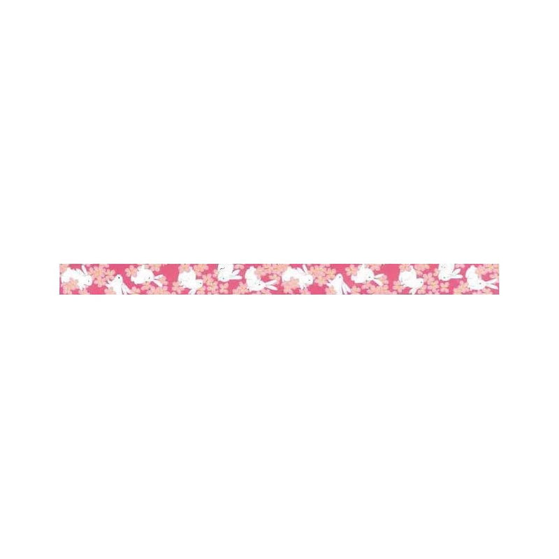 Aitoh Japanese Washi Tape 15mm x 7m - Rabbit Cherry*