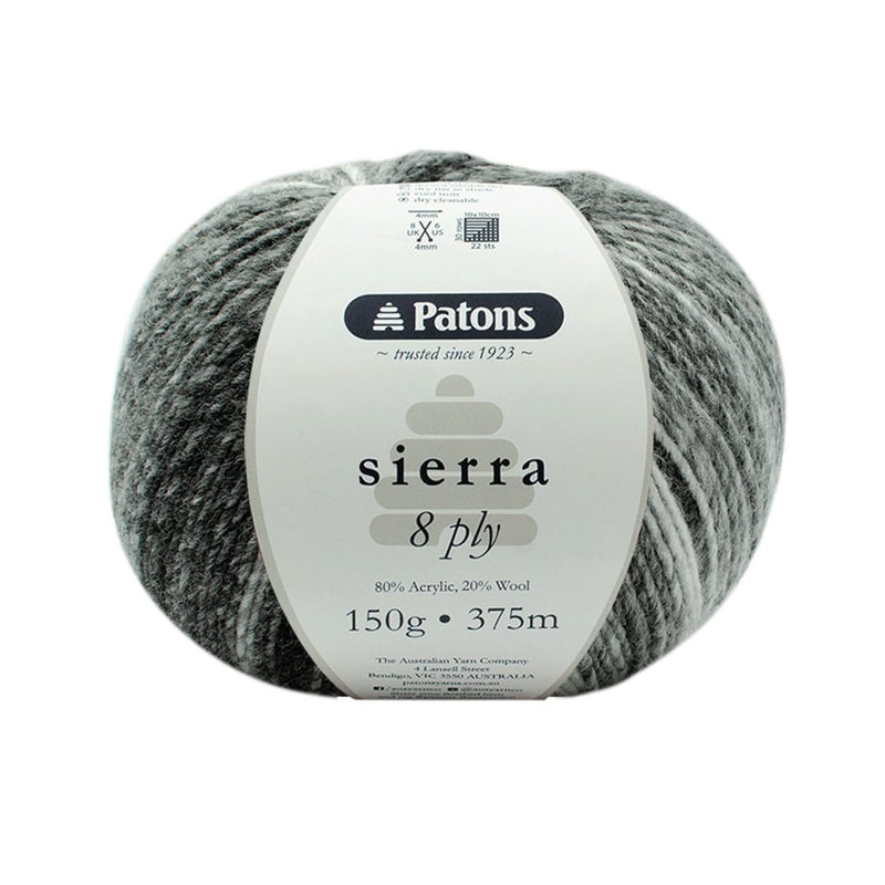 Patons Sierra Yarn 8ply 150g - Granite Peak