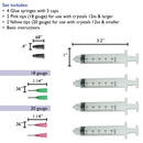 BeadSmith Crystal FX Glue Syringes & Tips - Medium Viscosity