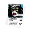 Laser print paper pack with a stylized face design and 'GEILELF' branding on a white background.