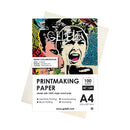 Pack of printmaking paper with colorful artwork on the cover