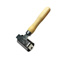 Brayer with wooden handle on a white background