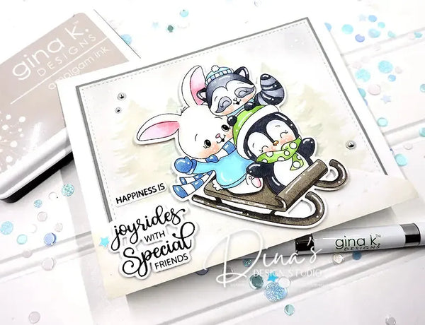 Gina K Designs Clear Stamps - Furry Flurries