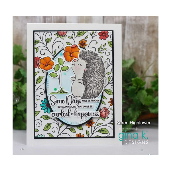 Gina K Designs Clear Stamps - Hedgehogs in Happiness