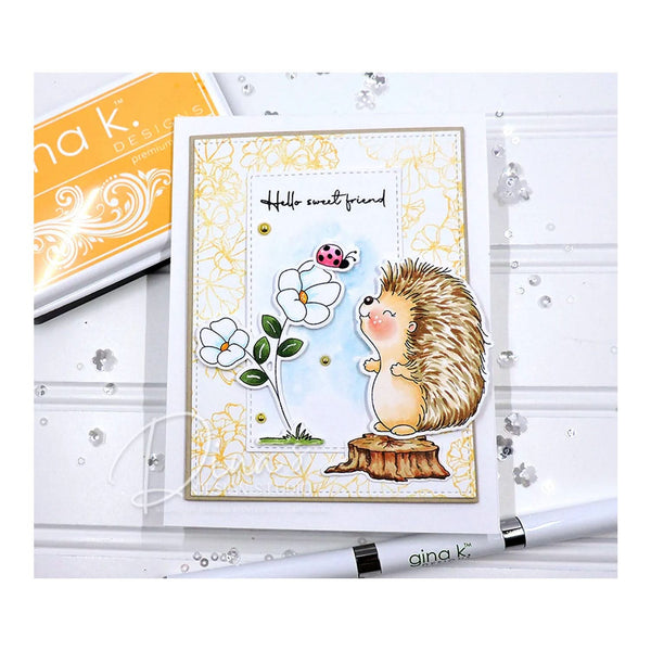 Gina K Designs Clear Stamps - Hedgehogs in Happiness