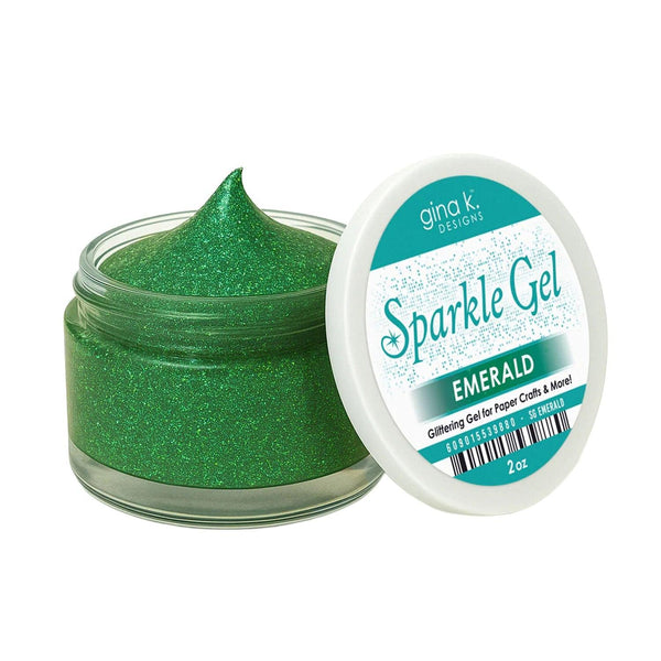 Gina K Designs Sparkle Gel - Emerald 2 oz