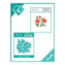 Gina K Designs art stencils and cutting dies bundle with floral designs on a white background.