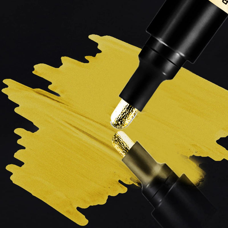 Poppy Crafts Chrome Markers 3 Pack - Gold