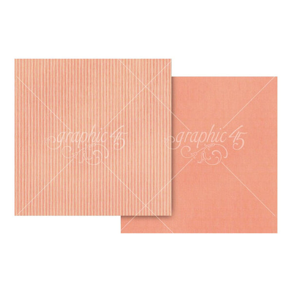 Graphic 45 Always & Forever Double-Sided Cardstock 12"x 12" - Perfect Pink