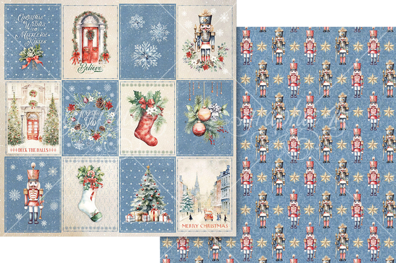 Graphic 45 Deck The Halls Collection Pack 8"x 8"