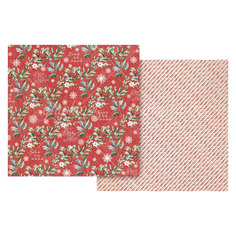 Graphic 45 Deck The Halls Double-Sided Cardstock 12"x 12" - A Little Sparkle