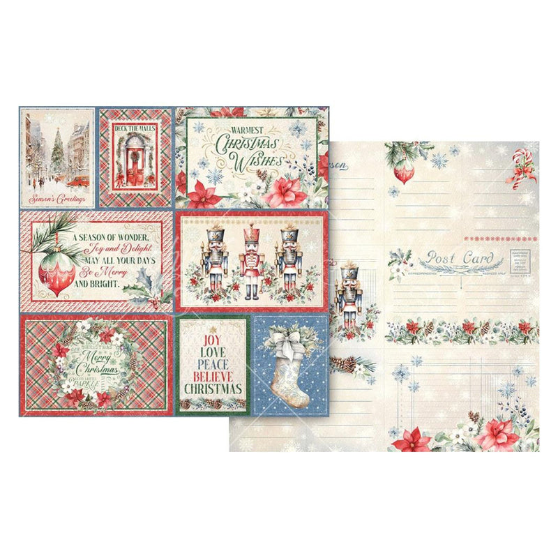 Graphic 45 Deck The Halls Double-Sided Cardstock 12"x 12" - Joy and Delight