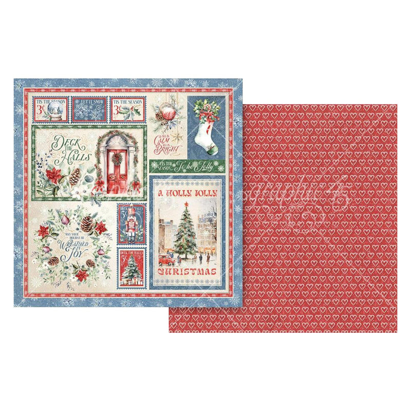 Graphic 45 Deck The Halls Double-Sided Cardstock 12"x 12" - Deck The Halls