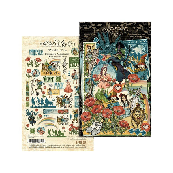 Graphic 45 Wonder Of Oz Ephemera Set