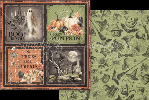 Graphic 45 Ghostly Greetings Collection Pack 8"x 8"