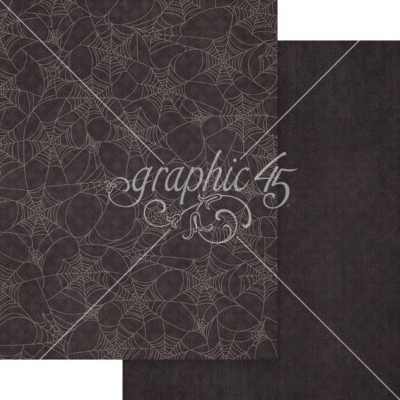 Graphic 45 Ghostly Greetings Patterns & Solids Pack 8.5"x 11"