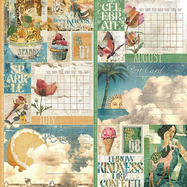 Pr2295 Graphic 45 Journaling Through Time Double-Sided Cardstock 12