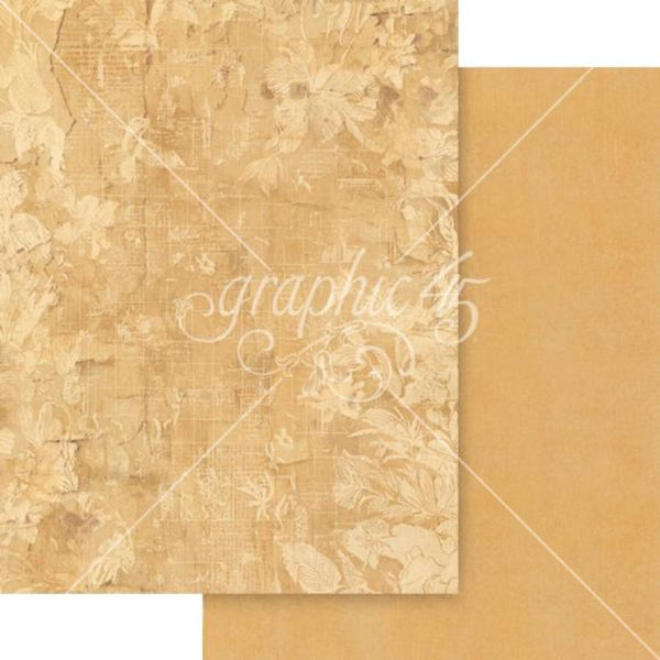 Graphic 45 Journaling Through Time Patterns & Solids Collection Pack 8.5"×11"