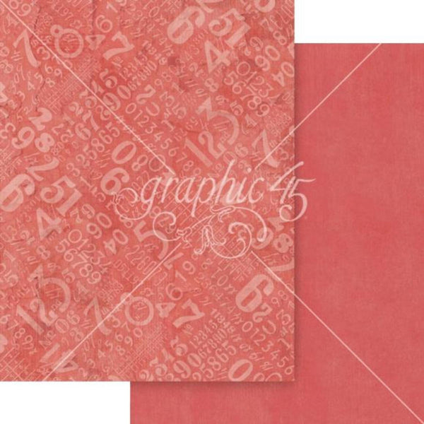 Graphic 45 Journaling Through Time Patterns & Solids Collection Pack 8.5"×11"