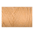 A close-up of twisted yarn strands in a warm light tan or cream color, filling a horizontal rectangular area against a white background.