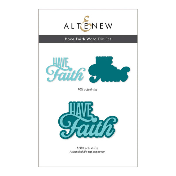 Altenew Have Faith Word Die Set