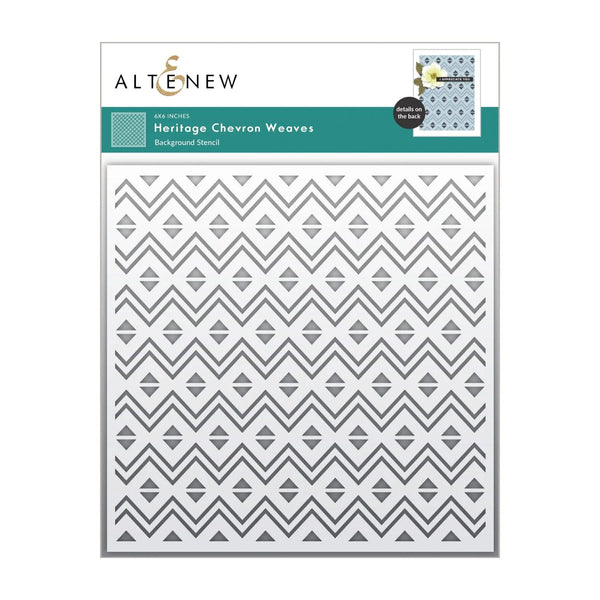 Altenew Heritage Chevron Weaves Stencil