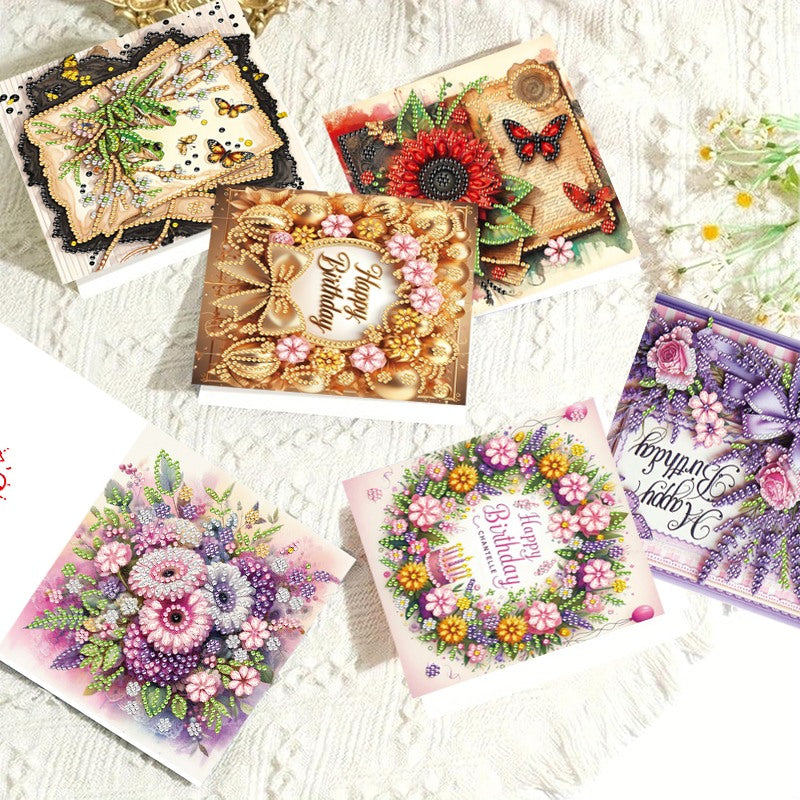 Poppy Crafts Diamond Art Greeting Card Kit