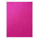 Poppy Crafts A4 Premium Glitter Cardstock 10 Pack - Hot Pink