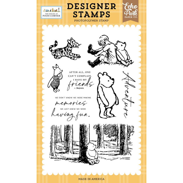 Echo Park The House At Pooh Corner Stamp Set Winnie In The Woods
