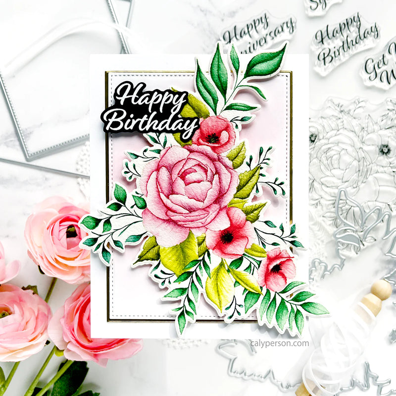 Gina K Designs Die Set - Poppies and Peonies*