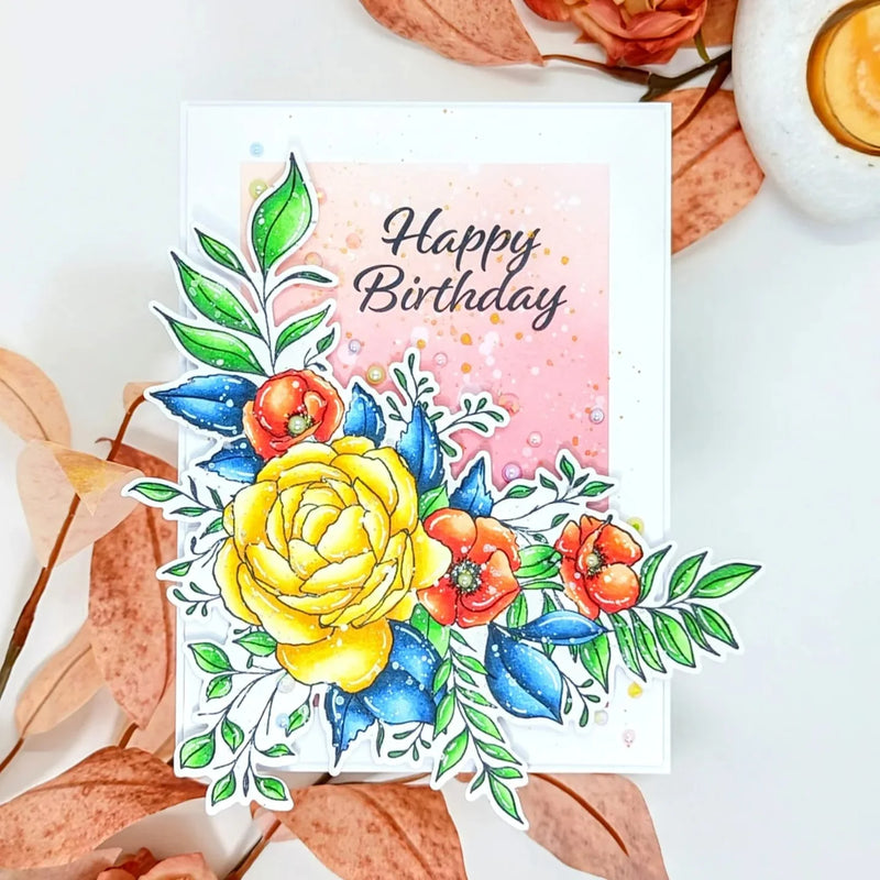 Gina K Designs Die Set - Poppies and Peonies*