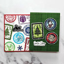 Simon Hurley create. – Postal Collage Cling Rubber Background Stamp