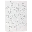 Hygloss Compoz-A-Puzzle Blank Jigsaw Puzzle 4"X5.5" 24/Pkg 16 Pieces*