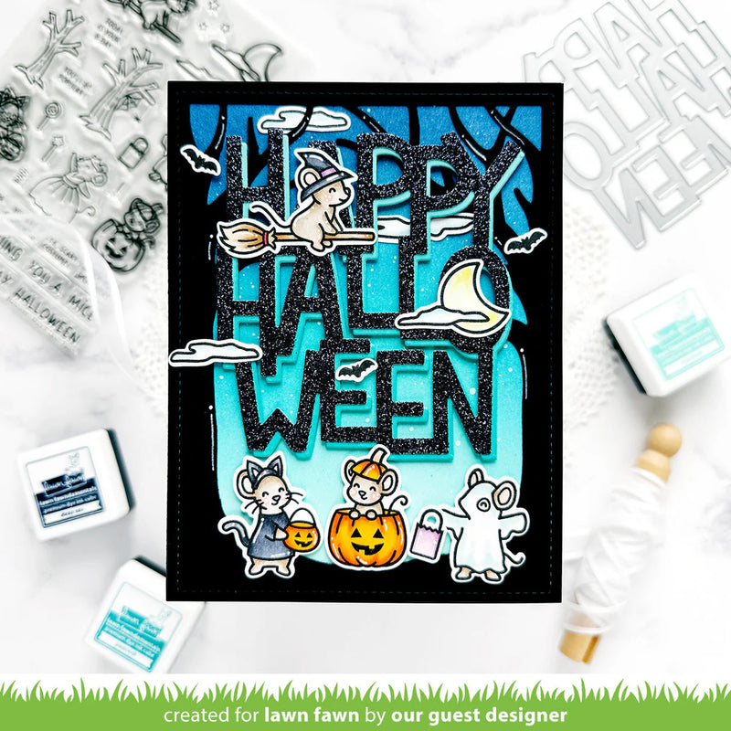 Lawn Fawn Clear Stamp Set - Halloween Mice