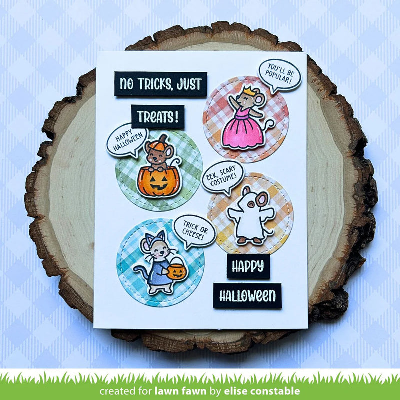 Lawn Fawn Clear Stamp Set - Henry's Build A Sentiment: Fall