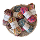 Fiddlesticks Harlequin 4ply Sock Yarn 50g - Aqua
