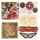 Heidi Swapp 12"x12" Glossy Extras - World Traveller