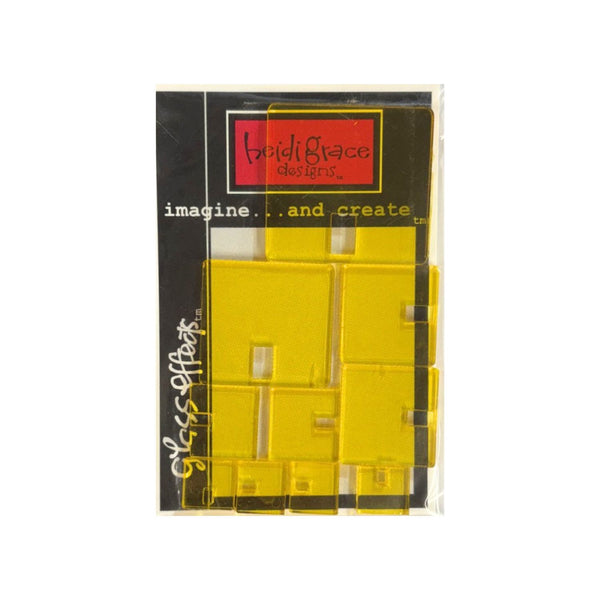 Heidi Grace Imagine & Create Elements - Square Charms Yellow