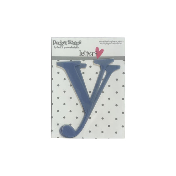Heidi Grace Pocket Scraps - Letters - Day Dreamer - Y