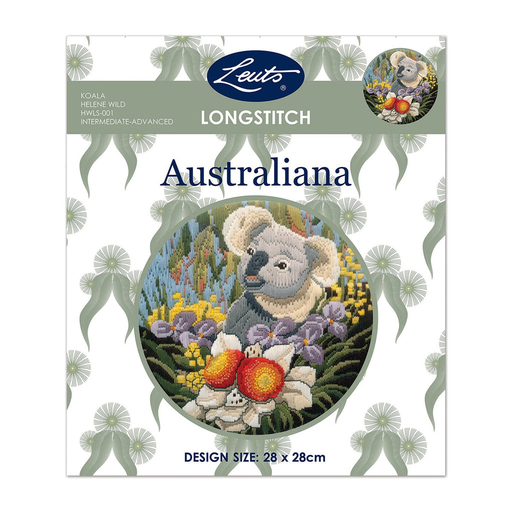 Helene Wild Longstitch Kit 28cm Round - Koala – CraftOnline