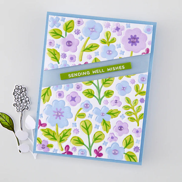 Hero Arts Cover Plate Die - Meadow Blooms