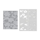 Hero Arts Letterpress + Foil & Stencil Bundle - Lotus Field
