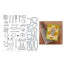Hero Arts Retro Kitchen Stamp & Cut Set - What's Cookin'?