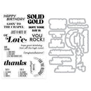 Hero Arts Stamp & Cut Set - Solid Gold