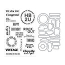 Hero Arts Stamp & Cut Set - Vintage Vinyl