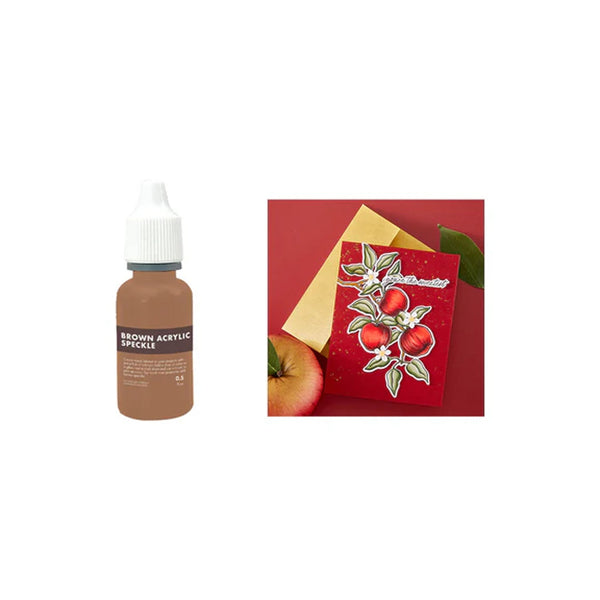 Hero Arts Acrylic Speckle Ink - 0.5 oz Brown
