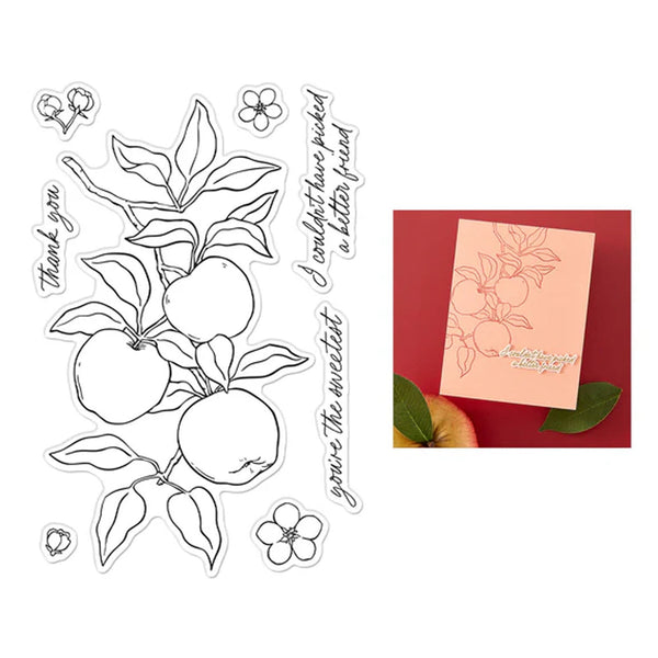 Hero Arts I Pick You Clear Stamp Set - Apple Branch