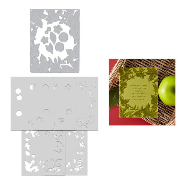 Hero Arts I Pick You Die & Stencil Bundle - Apple Frame
