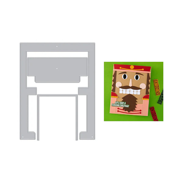 Hero Arts Crackin’ Christmas Die Set - Big Mouth Slider (Etched)